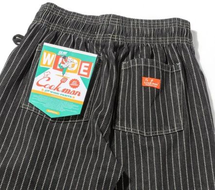 Chef Pants Semi-Wide Wabash Denim Black