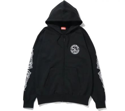 Cutlery Zip-Up Hoodie Black