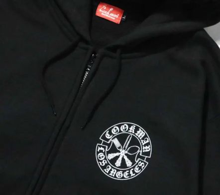 Cutlery Zip-Up Hoodie Black