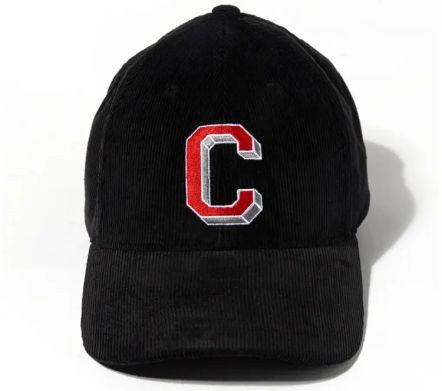 Curve Brim Cap Corduroy Black