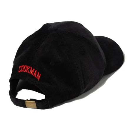 Curve Brim Cap Corduroy Black