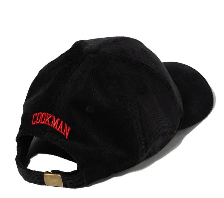 Image #3 of Curve Brim Cap Corduroy Black