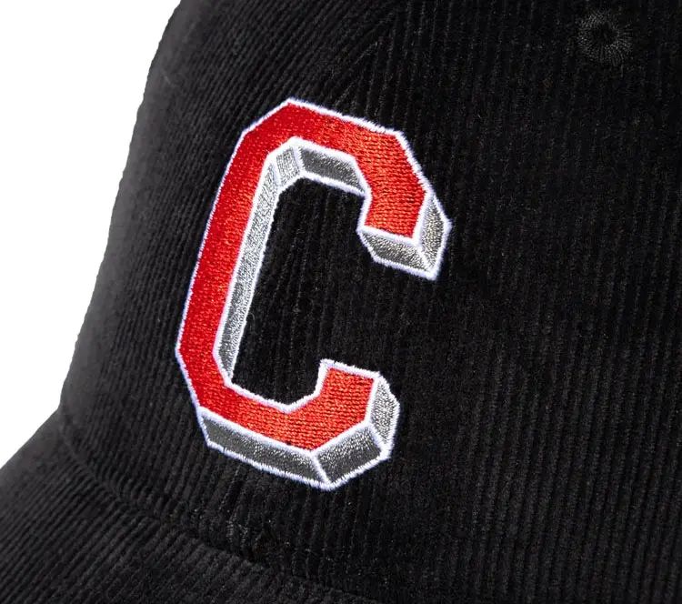 Image #4 of Curve Brim Cap Corduroy Black