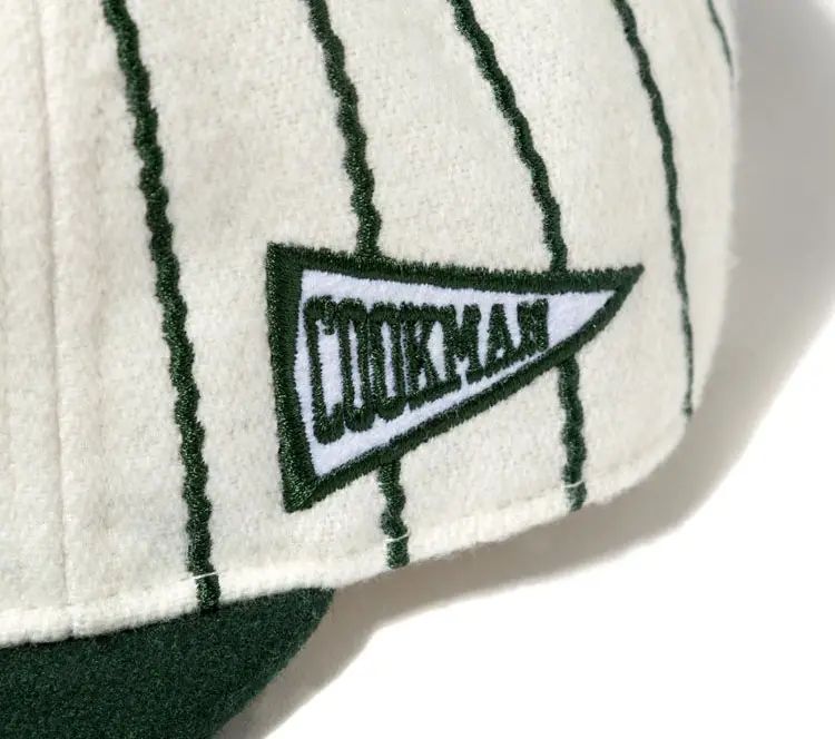 Image #4 of Flat Brim Snapback Green Stripe