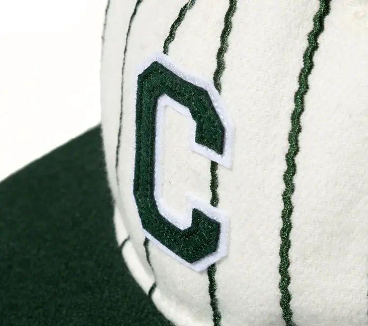 Image #5 of Flat Brim Snapback Green Stripe