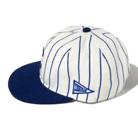 Flat Brim Snapback Navy Stripe