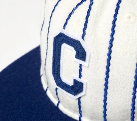 Flat Brim Snapback Navy Stripe