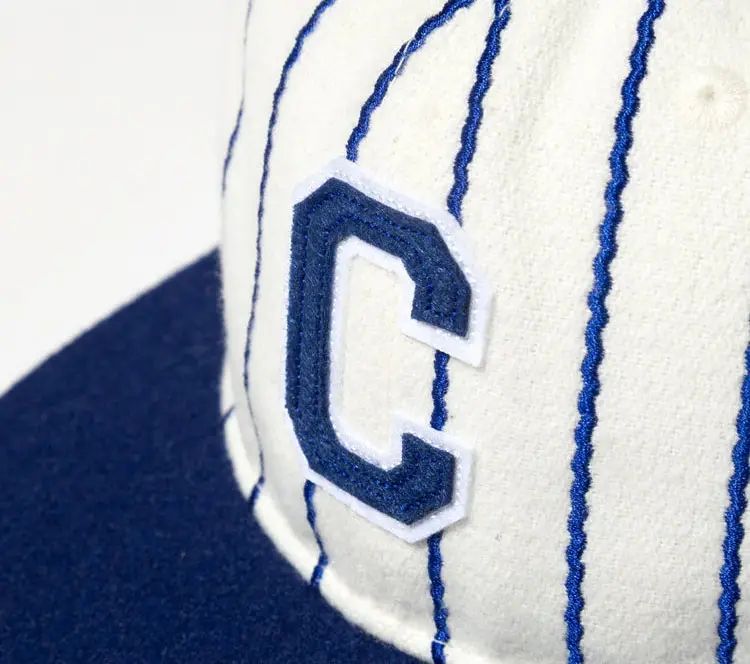 Image #4 of Flat Brim Snapback Navy Stripe