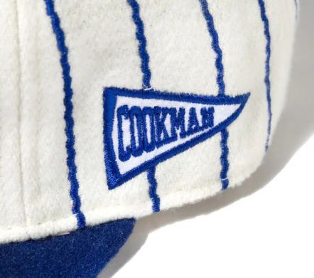 Flat Brim Snapback Navy Stripe