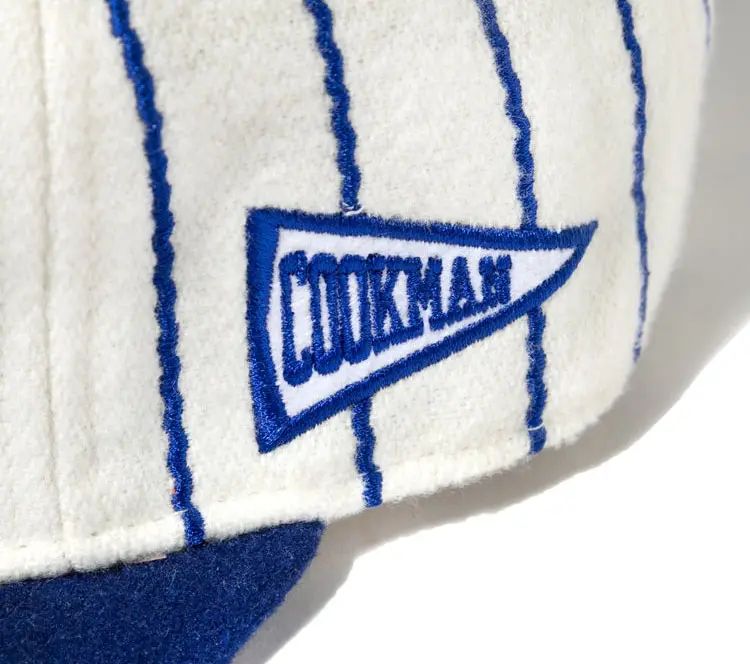 Image #5 of Flat Brim Snapback Navy Stripe