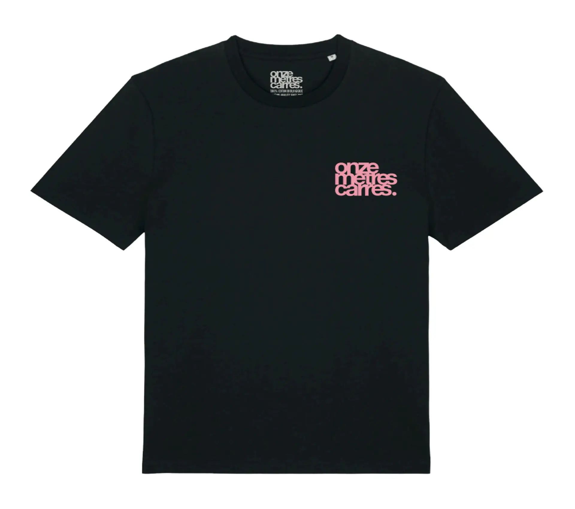 Image #1 of Pink Heart Flower Tee Black