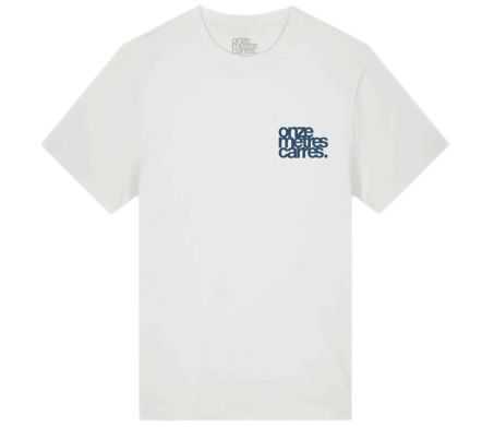 Flower Vase Draw Tee White / Navy
