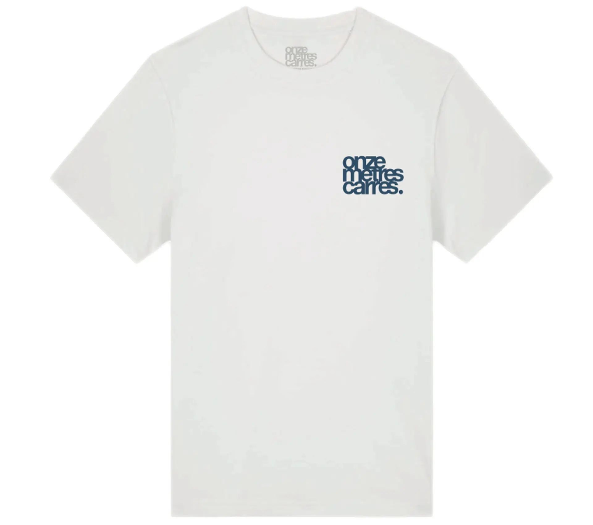 Image #0 of Flower Vase Draw Tee White / Navy
