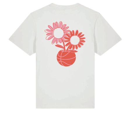 Image #1 of Flower Vase Draw Tee White / Red