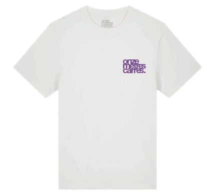 Flower Draw Tee White / Purple