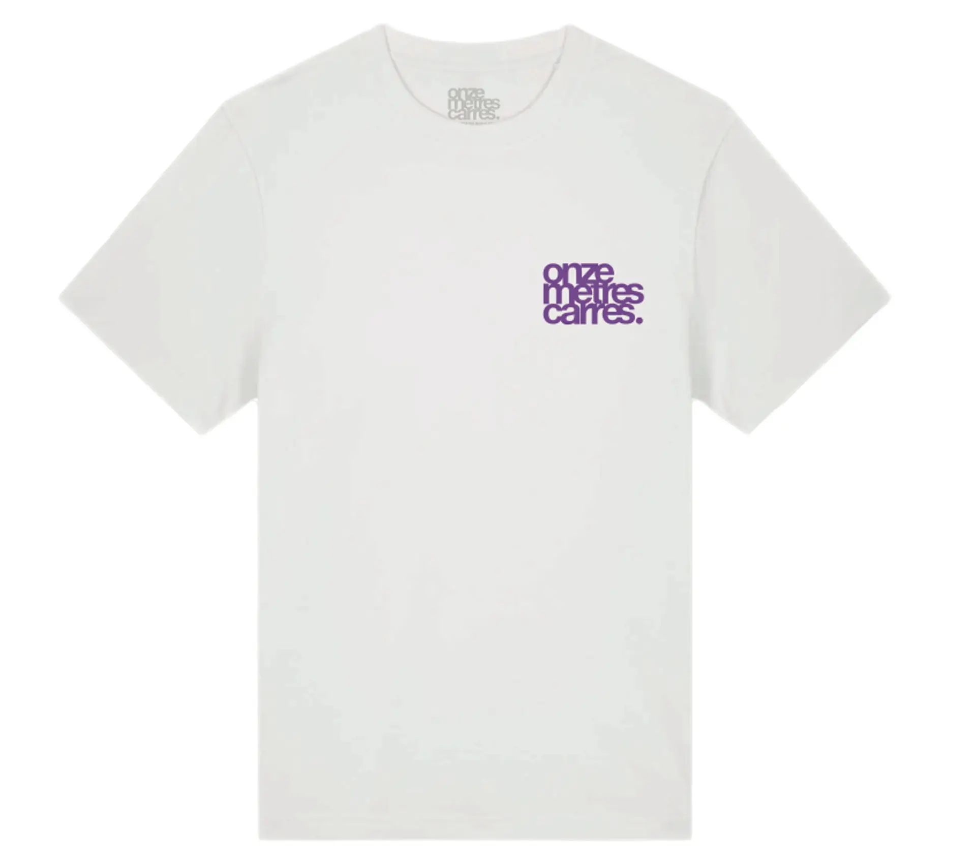 Image #1 of Flower Draw Tee White / Purple