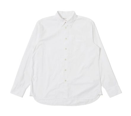 Patched Lazy Day Shirt Poplin White