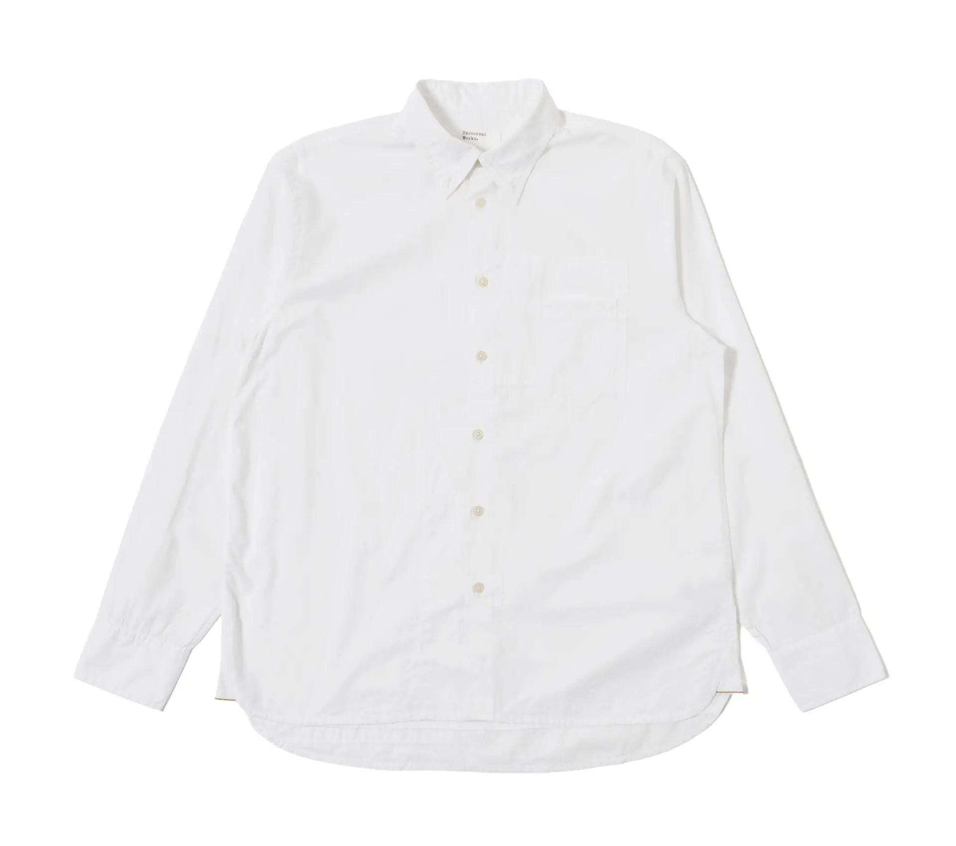 Image #0 of Patched Lazy Day Shirt Poplin White