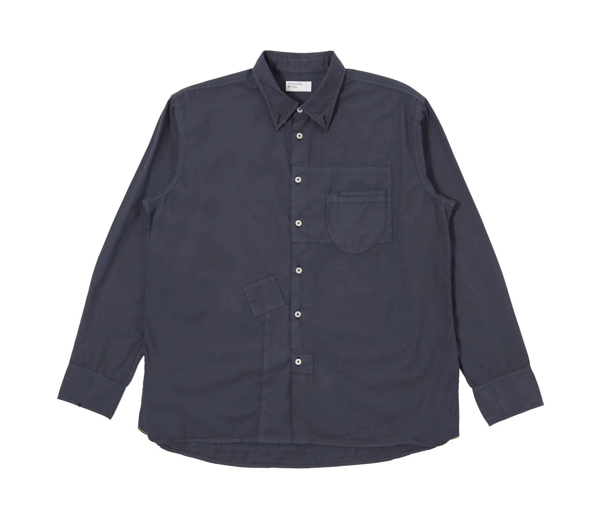 Image #0 of Patched Lazy Day Shirt Poplin Navy