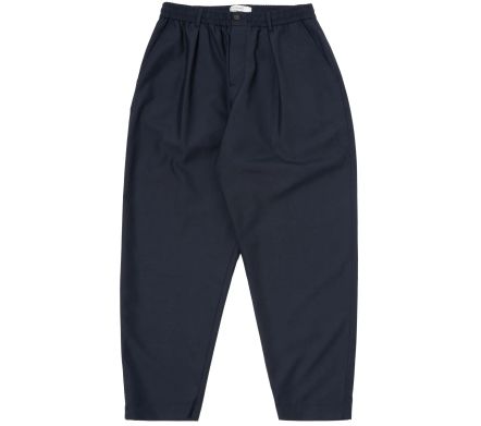 Pleated Track Pant Tropical Suiting Navy