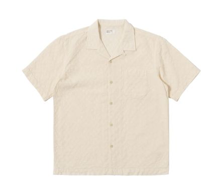 Road Shirt Dot Waffle Ecru