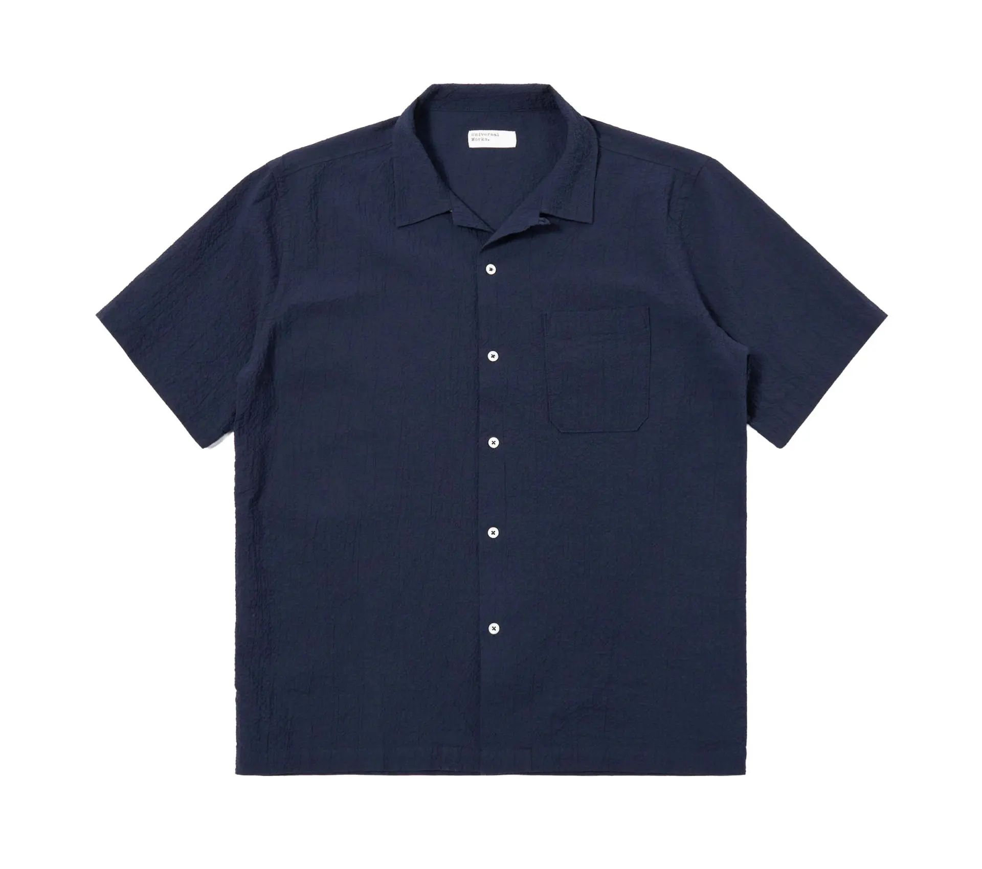 Image #0 of Road Shirt Seersucker Shirting Navy