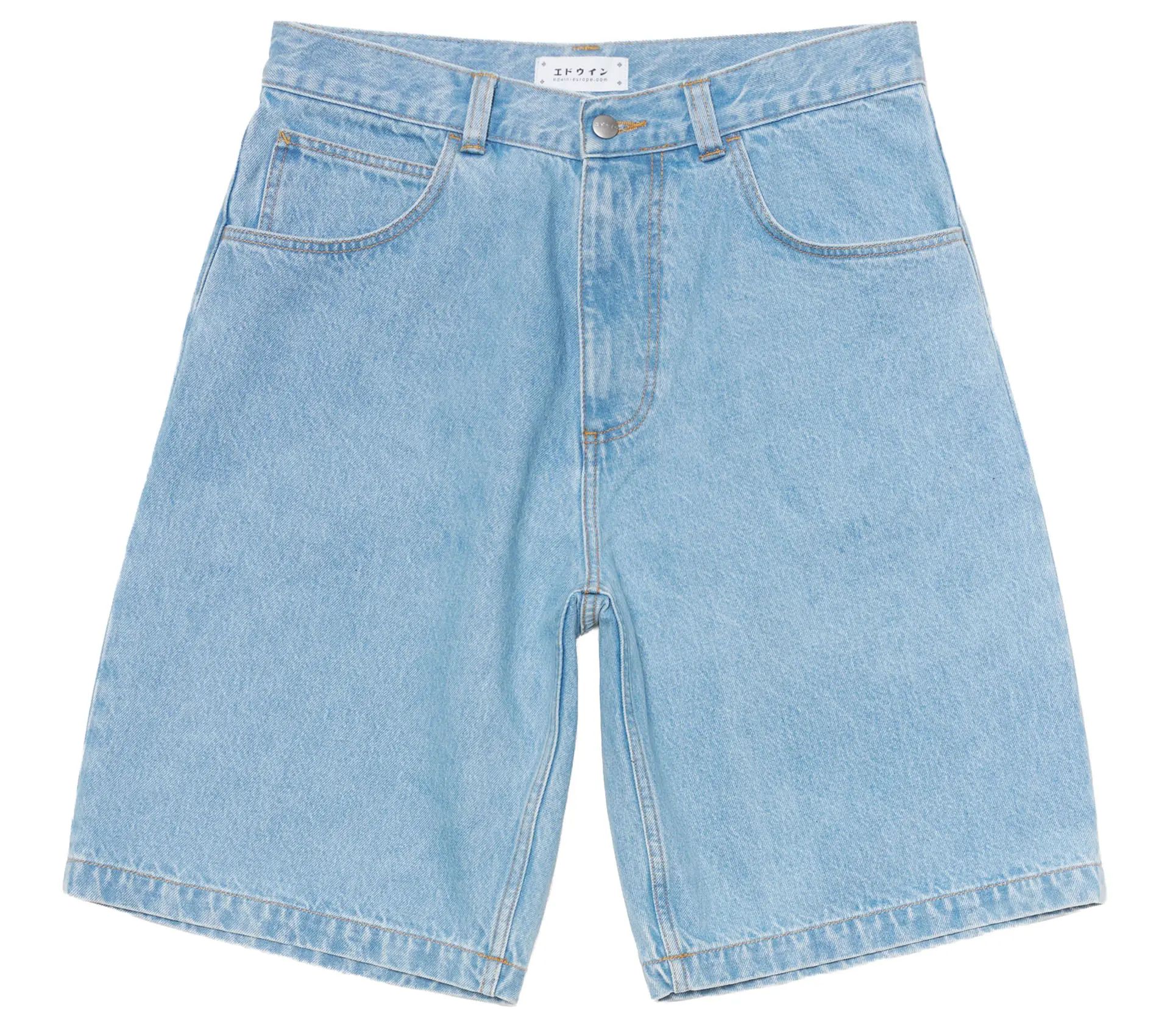 Image #0 of Worker Short Blue Heavy Bleach Wash
