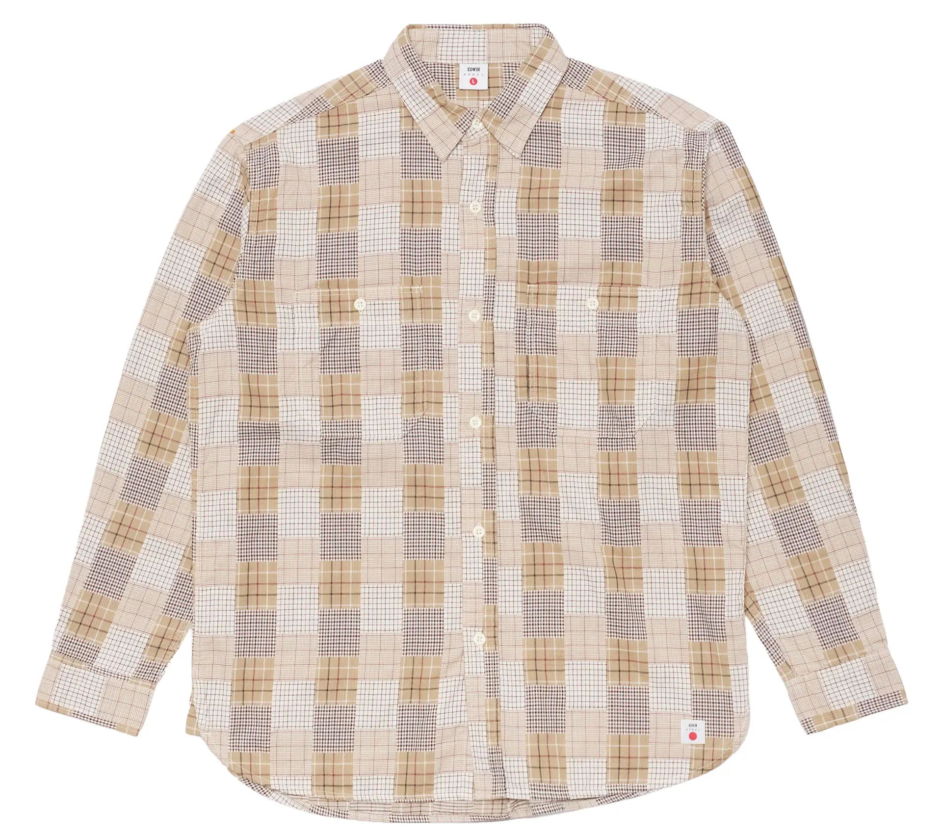 Image #0 of Work LS Shirt Beige / Brown