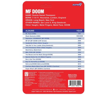 MF DOOM NYC ReAction Figure