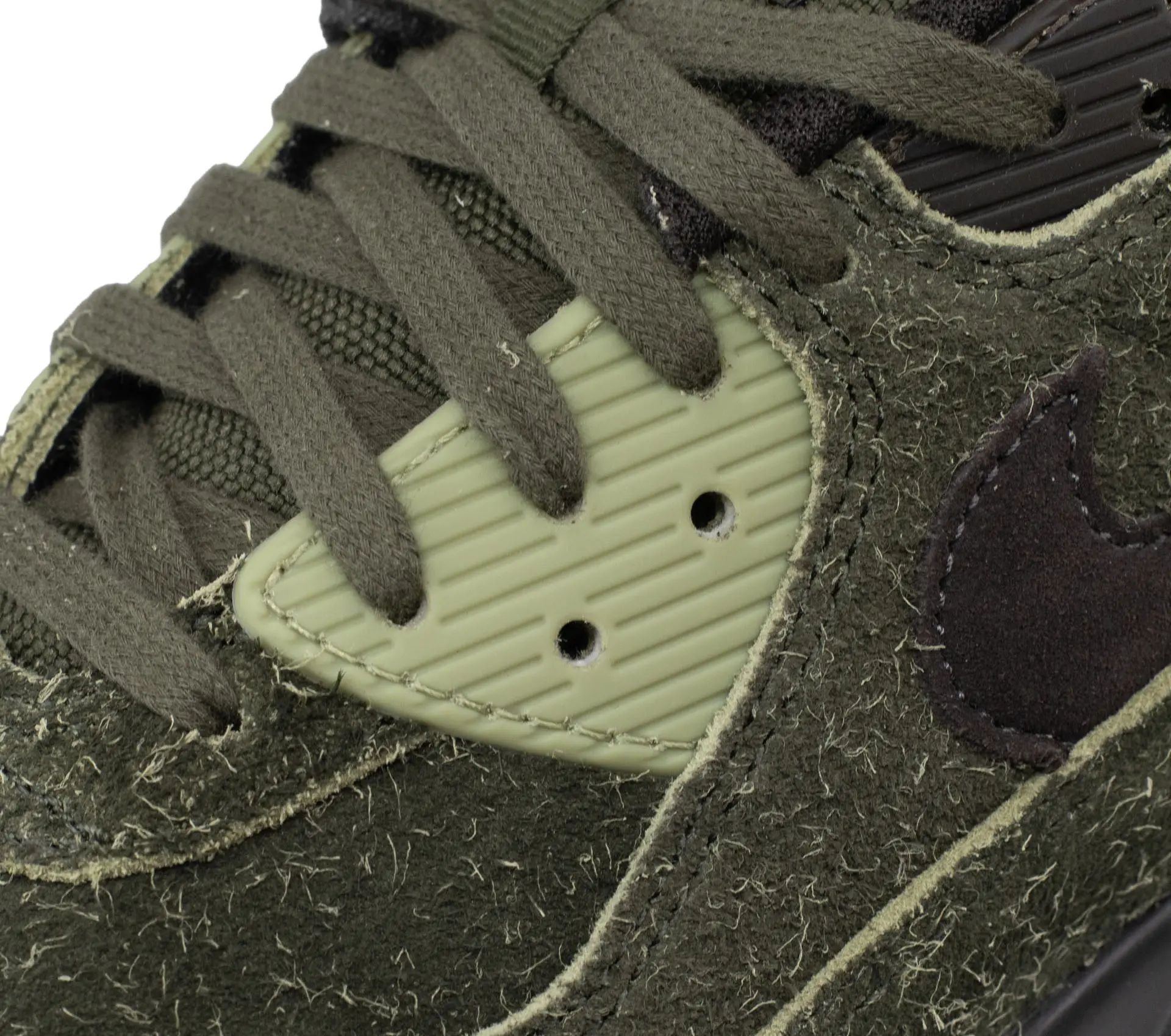 Image #4 of Air Max 90 Premium "Hairy Green Suede"
