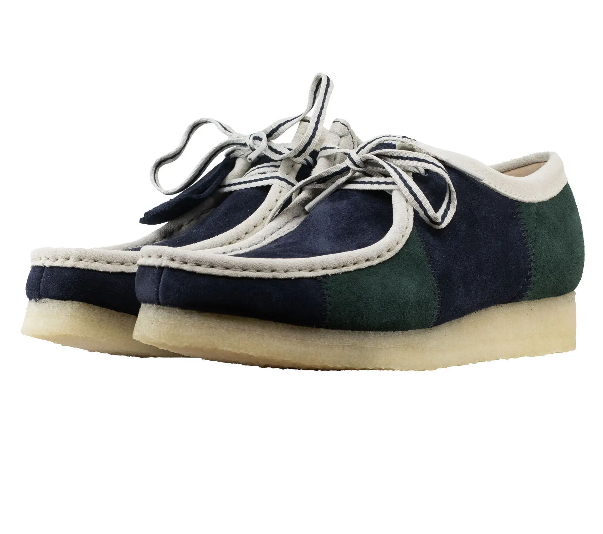 Image #0 of Wallabee Blue / Green Stripe