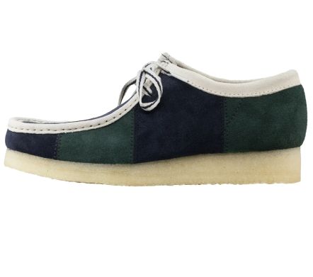 Wallabee Blue / Green Stripe