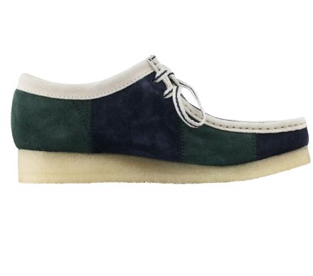 Wallabee Blue / Green Stripe