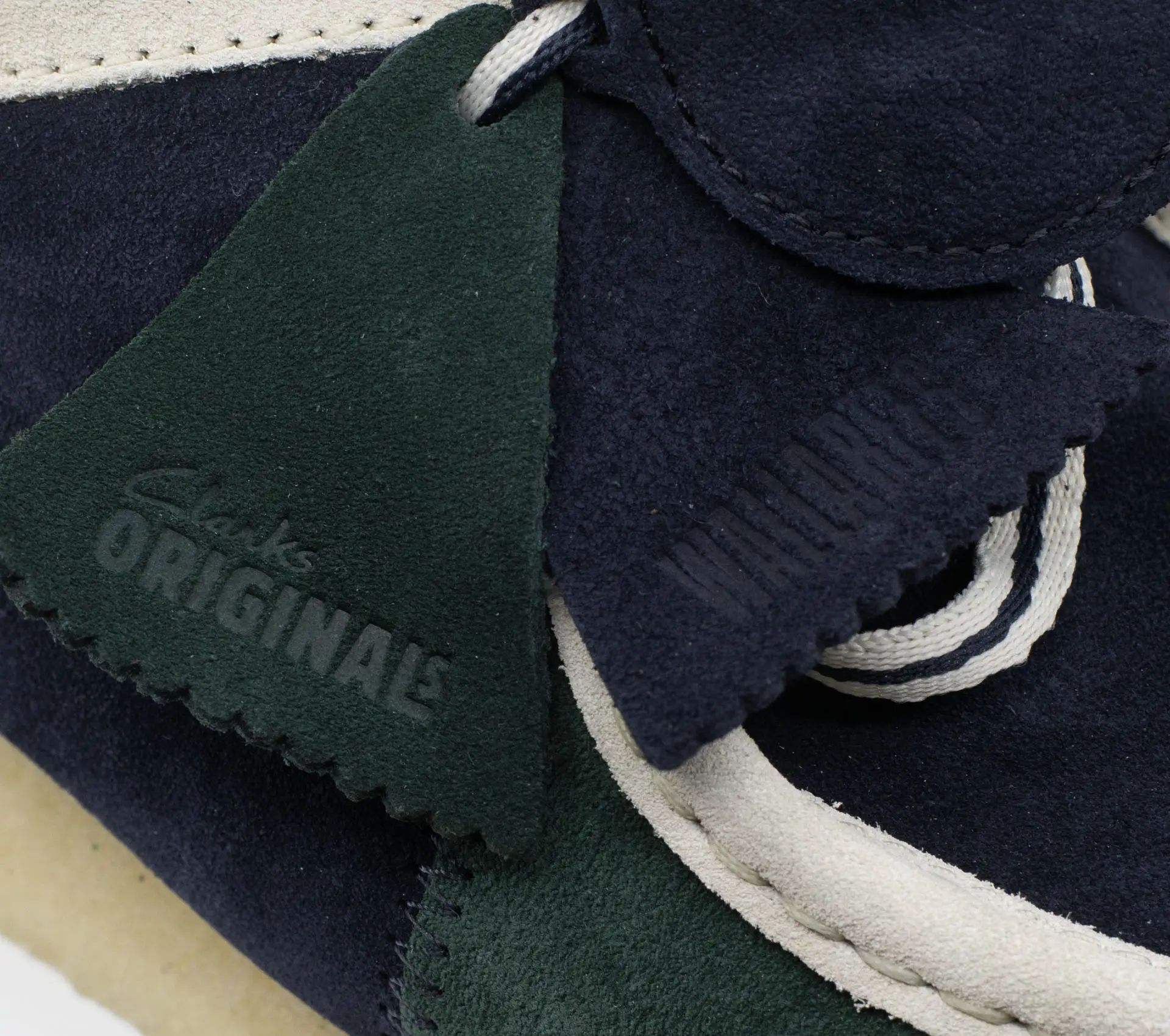 Image #5 of Wallabee Blue / Green Stripe