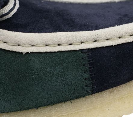 Wallabee Blue / Green Stripe