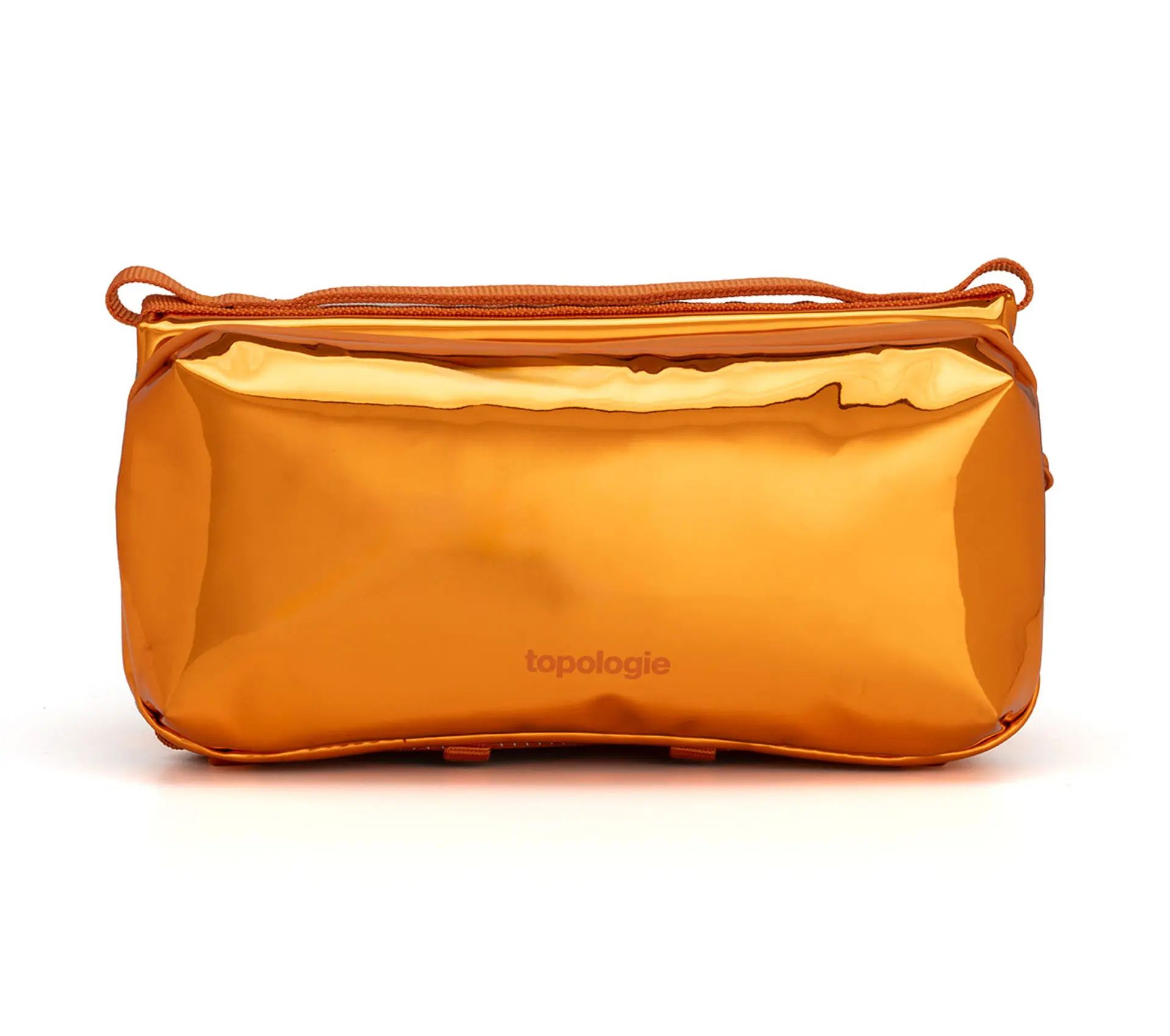 Image #0 of Bottle Sacoche Medium Orange Metallic Mirror