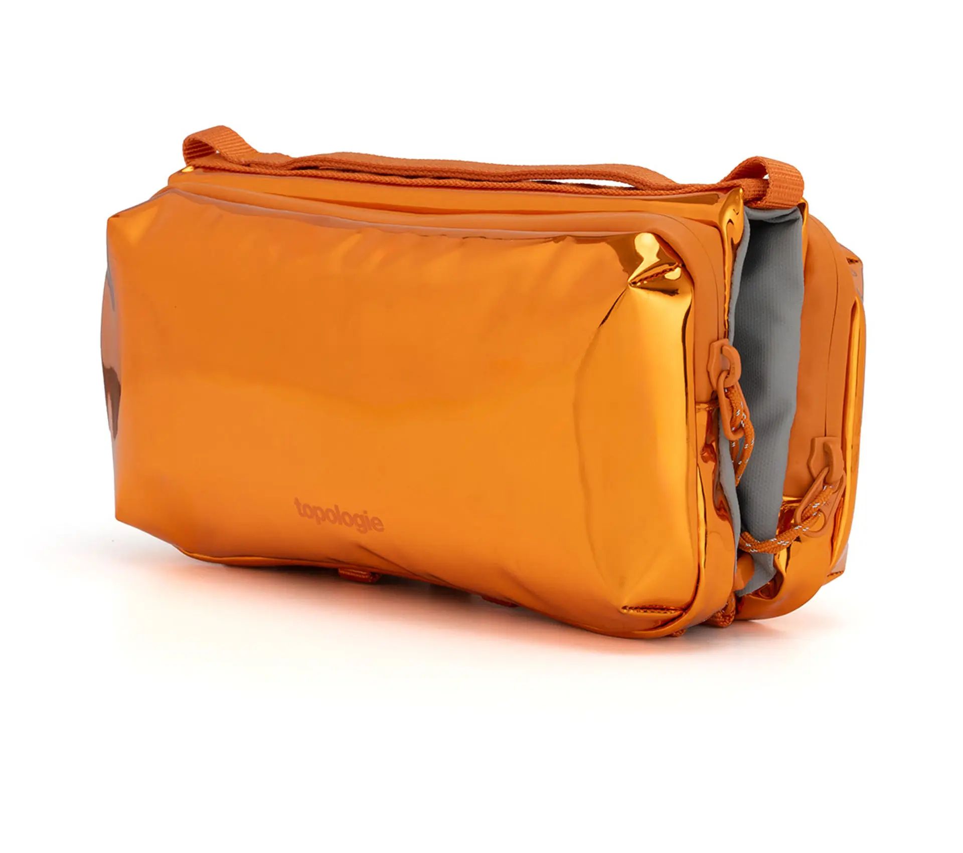 Image #2 of Bottle Sacoche Medium Orange Metallic Mirror