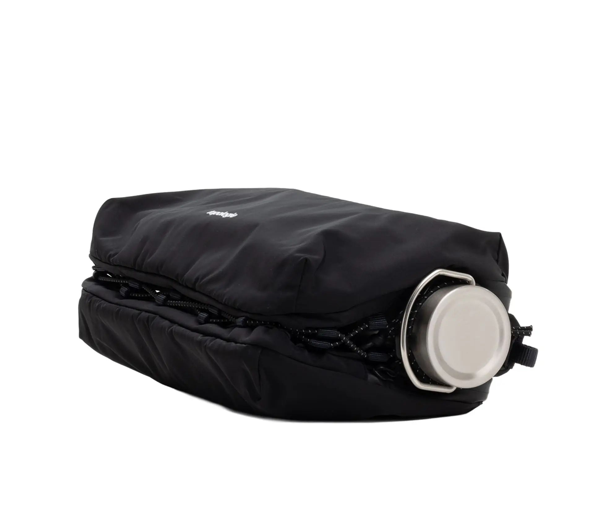 Image #1 of Bottle Sacoche Large Black Tech Sateen