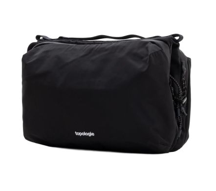 Bottle Sacoche Large Black Tech Sateen