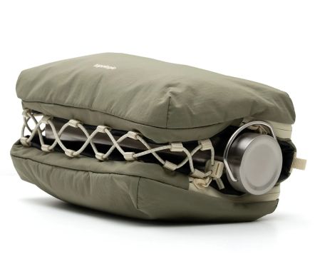 Bottle Sacoche Large Moss Putty Silky Peach