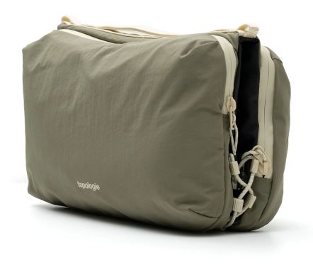 Bottle Sacoche Large Moss Putty Silky Peach