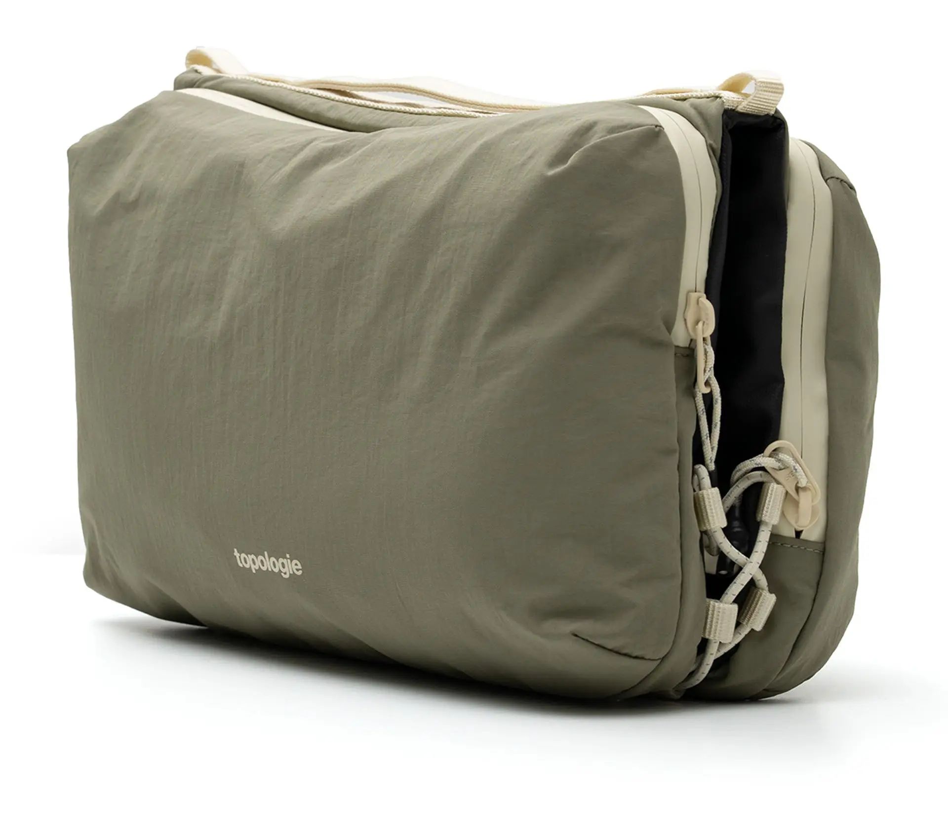 Image #2 of Bottle Sacoche Large Moss Putty Silky Peach