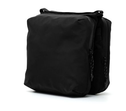 Casette Sacoche Medium Black Tech Sateen