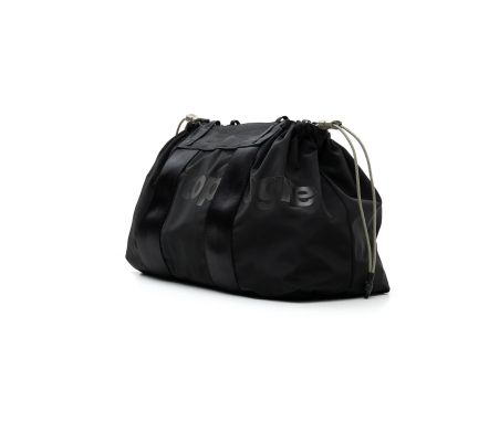 Summit Tote Wide Small Black Tech Sateen