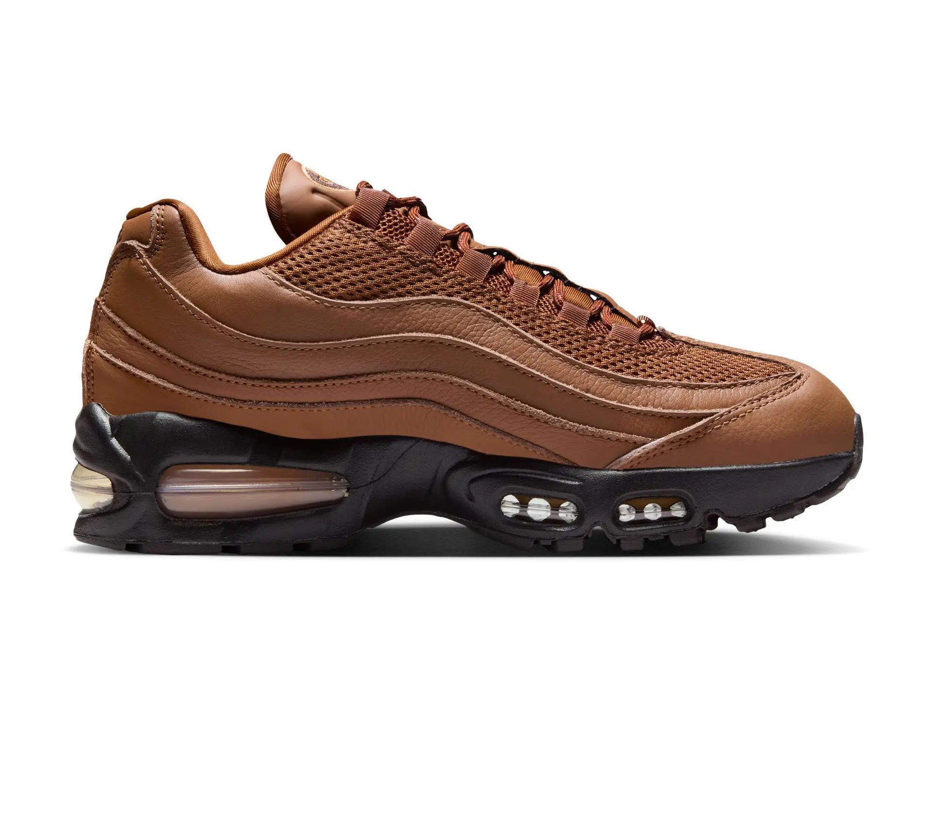 Image #3 of Air Max 95 Big Bubble Jewel Swoosh "Light British Tan"
