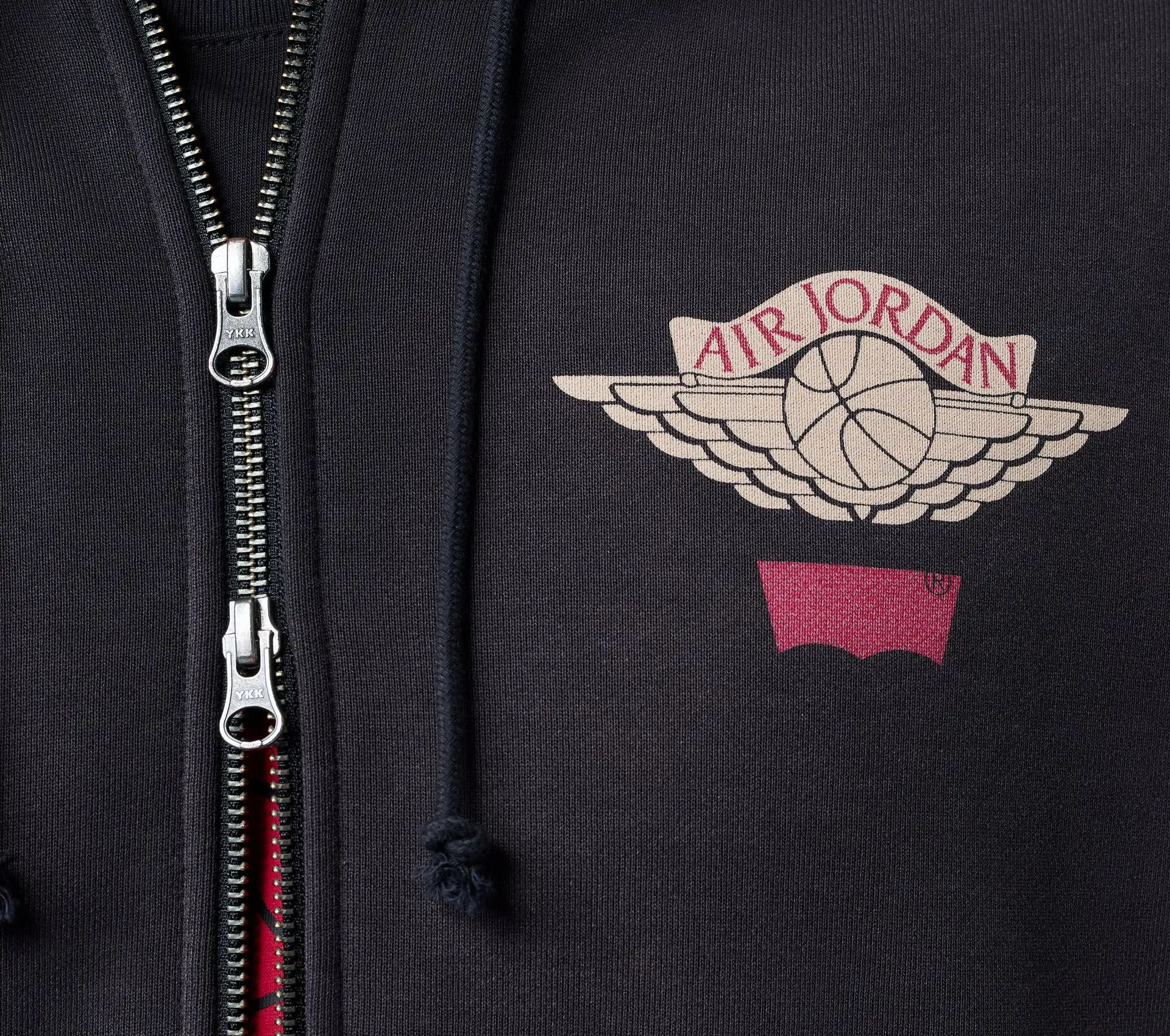 Image #2 of Jordan x Levi's Full Zip Hoodie Black