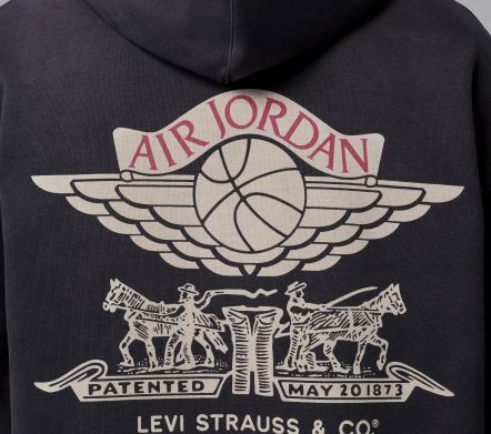 Jordan x Levi's Full Zip Hoodie Black