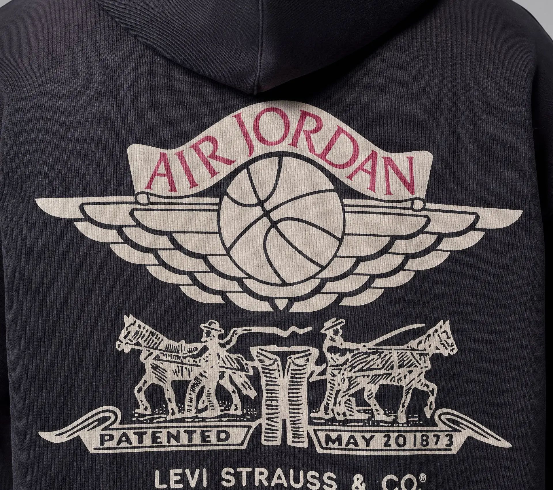 Image #3 of Jordan x Levi's Full Zip Hoodie Black