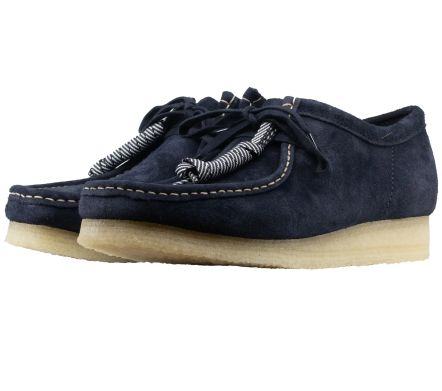 Wallabee Navy Suede