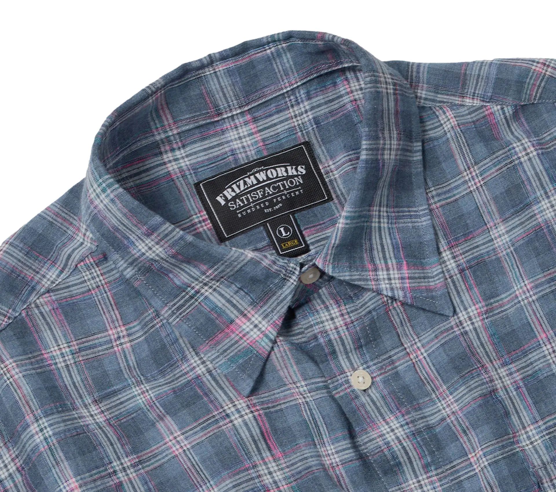 Image #2 of Uneven Check Shirt Blue